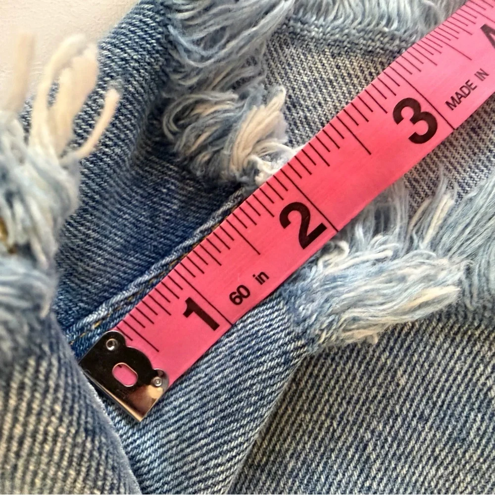 Agolde Parker Vintage Cutoff Organic Cotton Denim Shorts Size 28